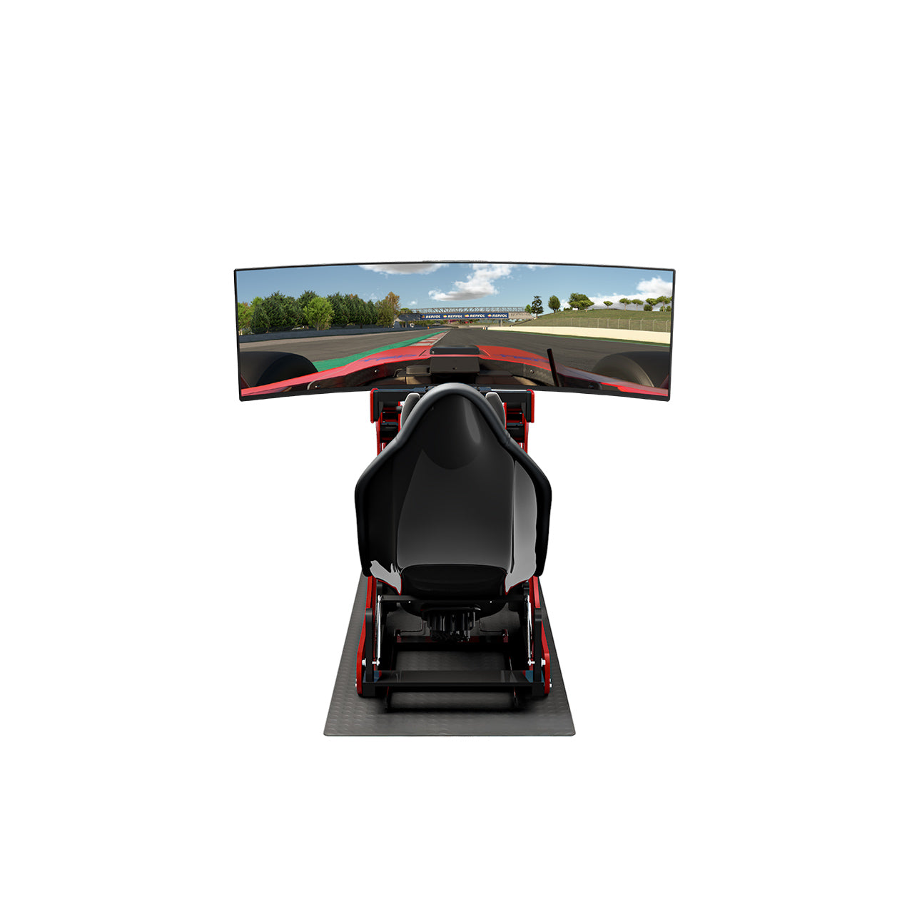 49" samsung ultrawide g9 display on the formula pro simulator