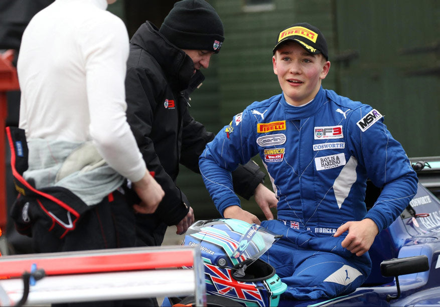 Billy monger f3 racing car blue
