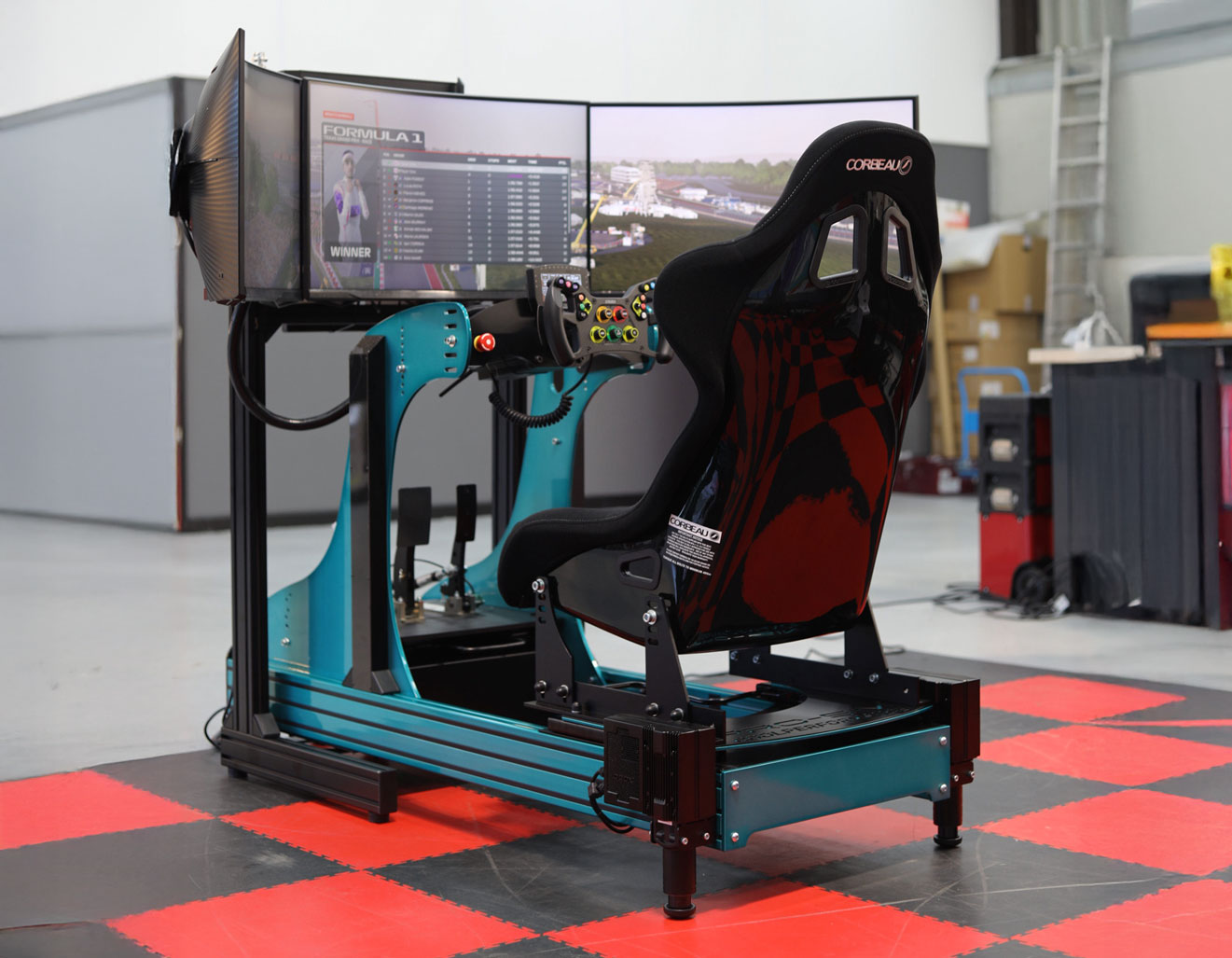 aston martin gt pro esports simulator with full dbox motion system