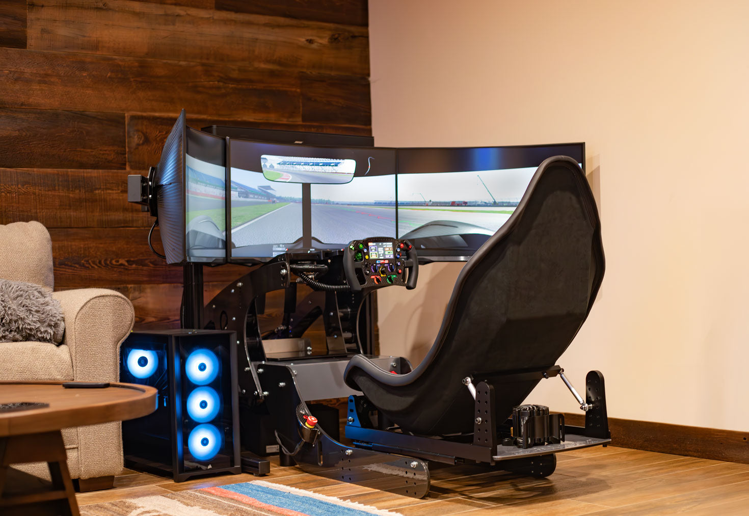 formula pro home simulator setup with cps steering wheel cool performance f1