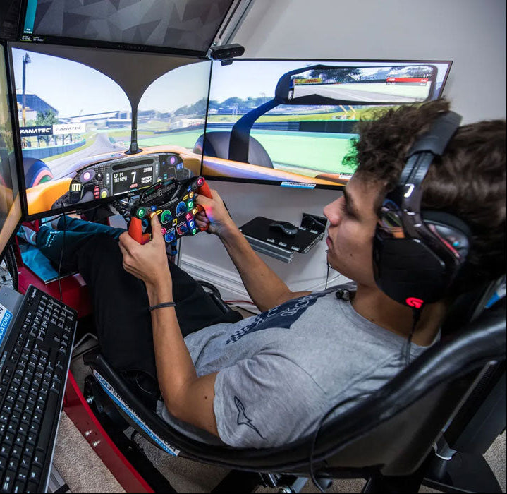 Lando Norris driving Formula One Simulator from Cool Performance