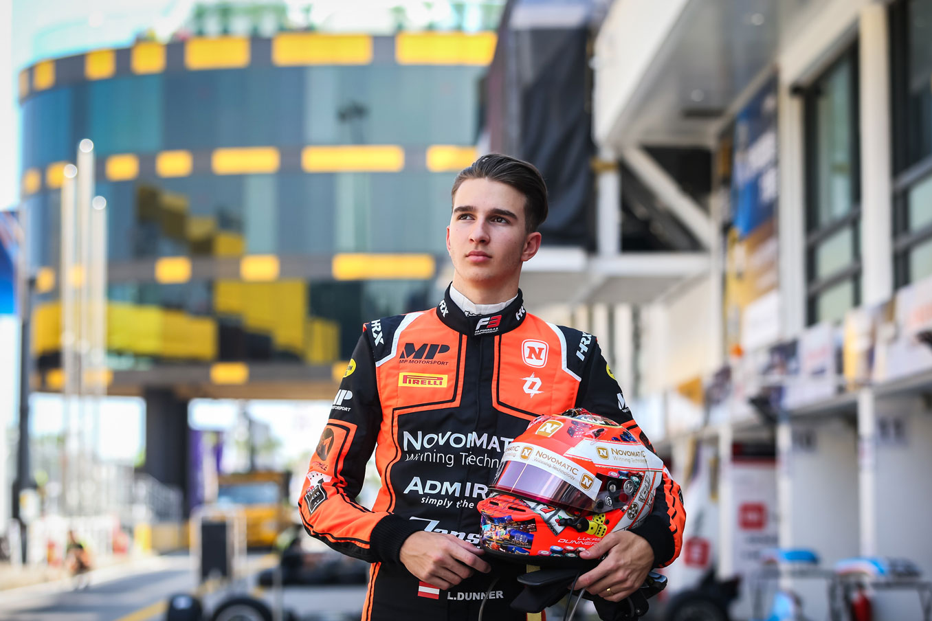 Lukas Dunner F3 racing driver cool performance