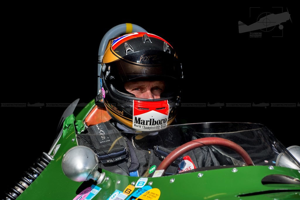 Max Smith-Hilliard in his Lotus 16 historic Grand Prix car