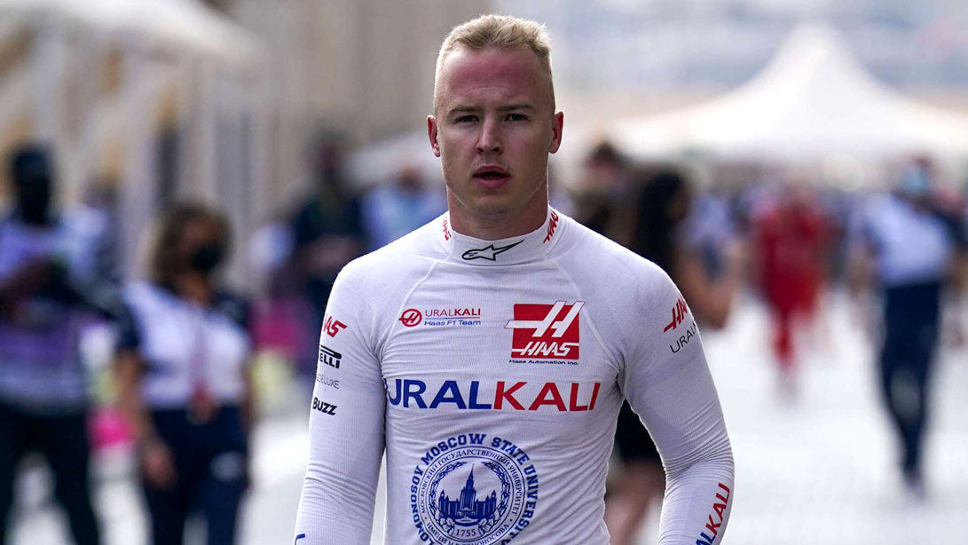 nikita mazepin ex hass f1 driver and owner of f1 pro cool performance racing simulator