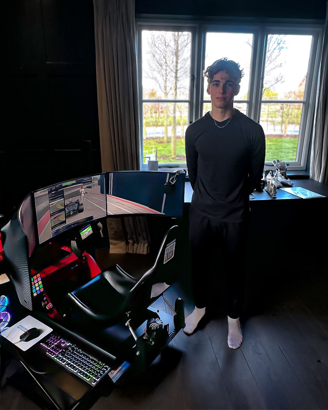 Noah Lisle with his Cool Performance Formula Pro simulator