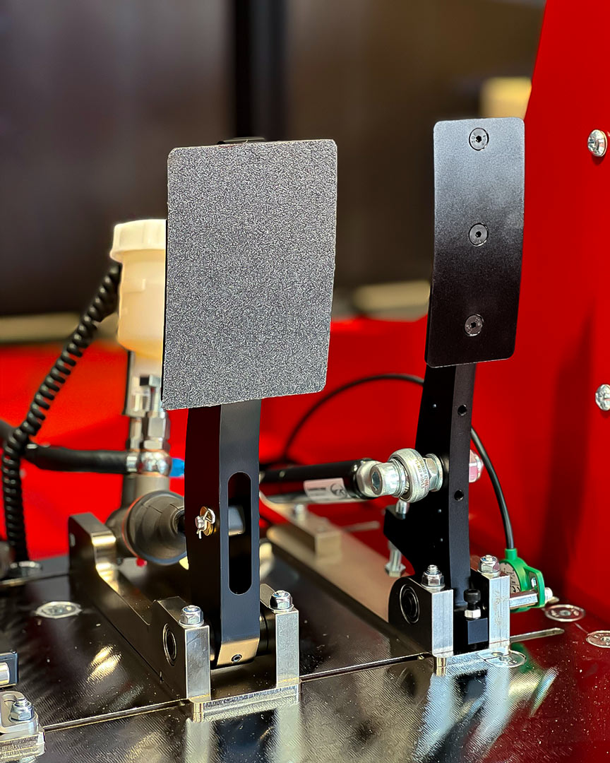 Cool Performance CP-S hydraulic sim racing pedals front view