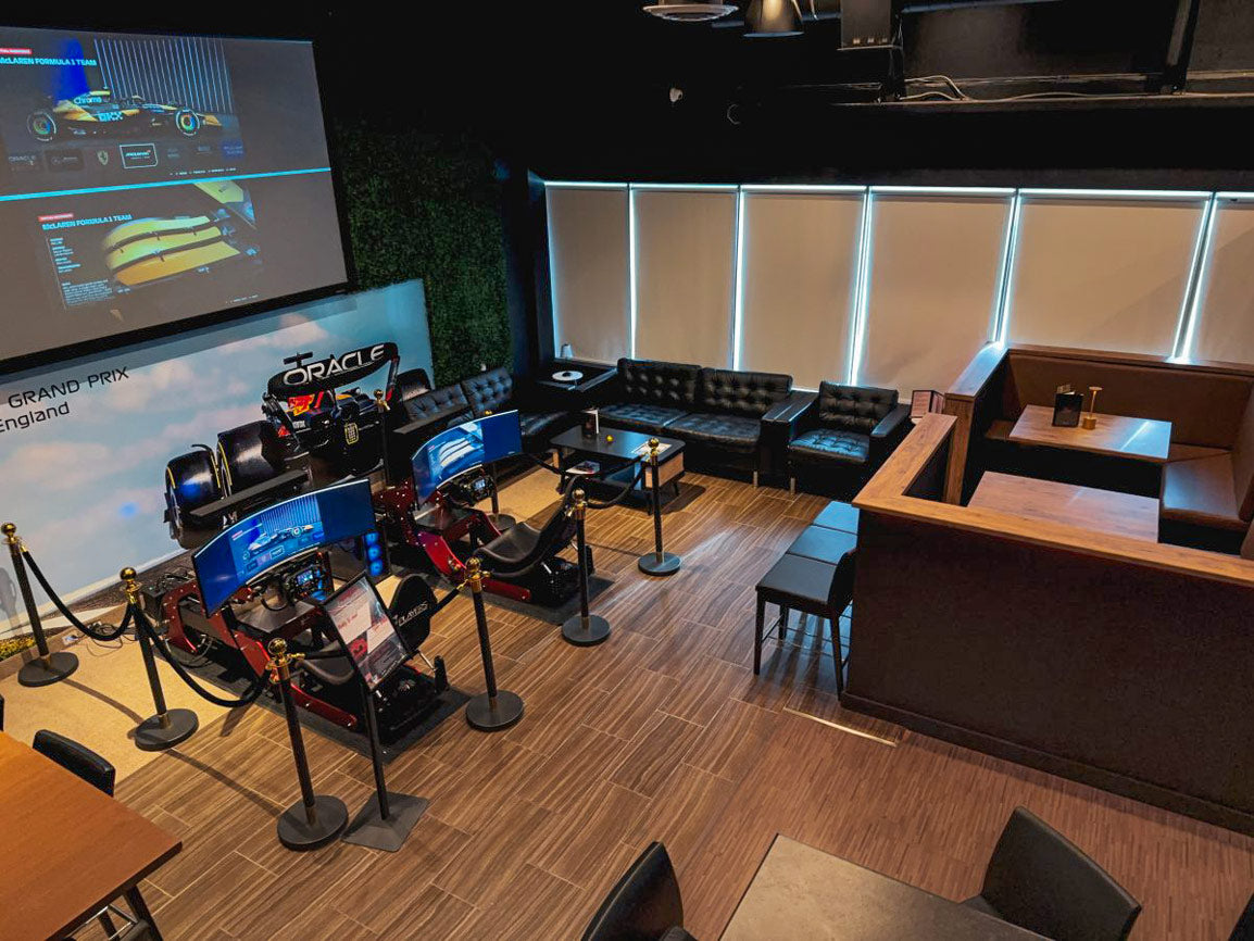 player's indoor golf club sports bars 2 formula pro simulators in bar
