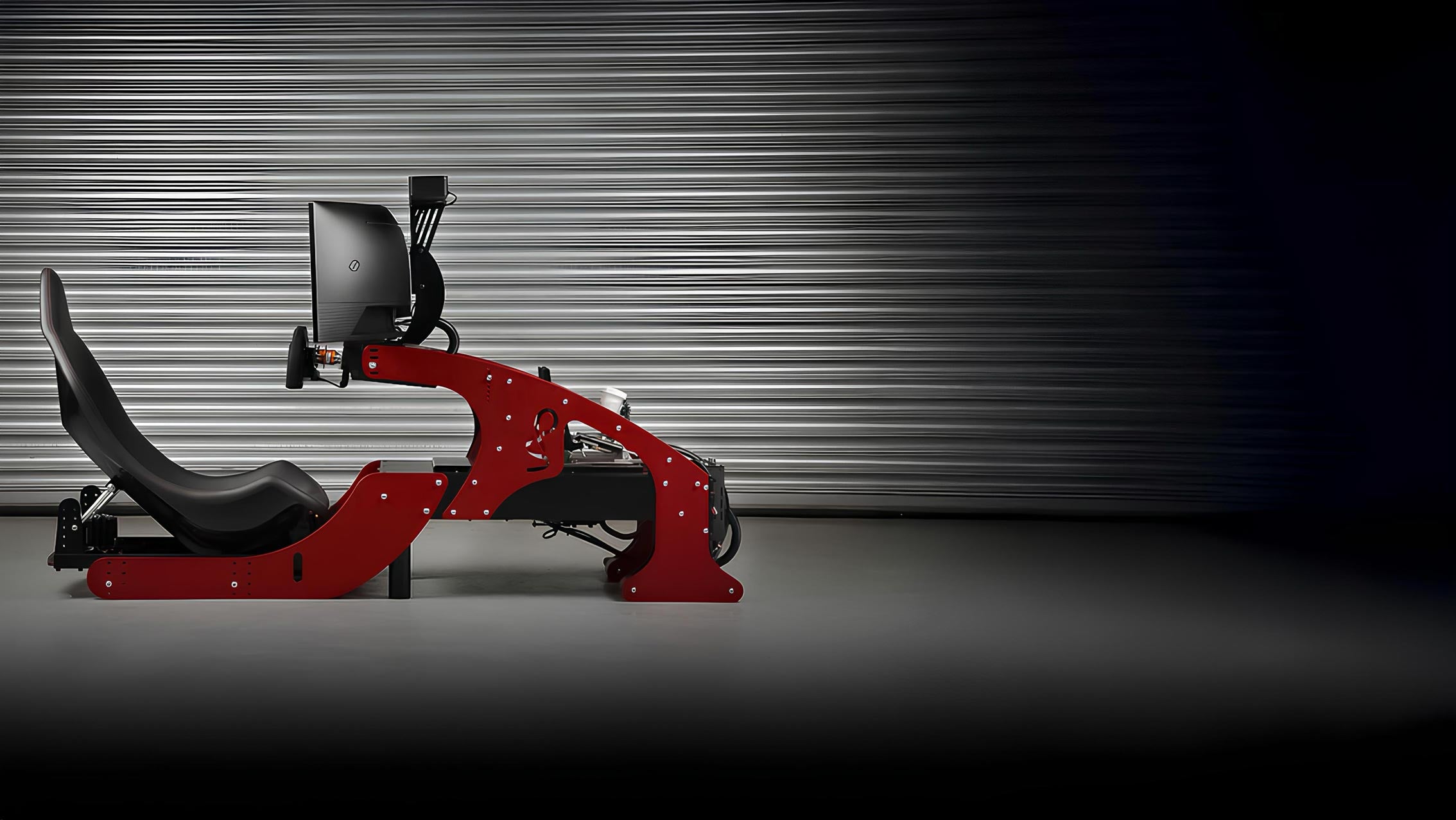 formula pro f1 sim side angle red cool performance simulator single ultrawide display