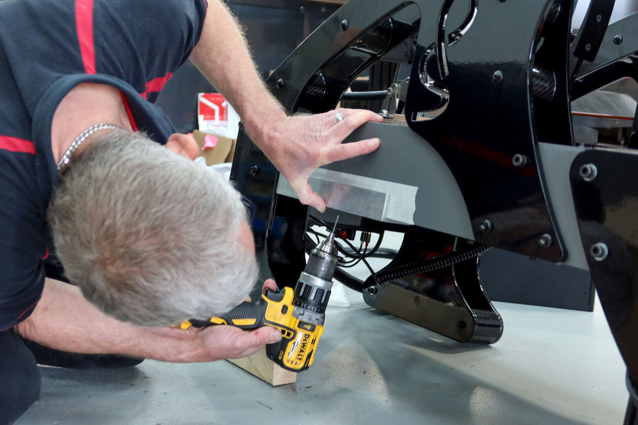 assembly of f1 racing simulator cool performance workshop