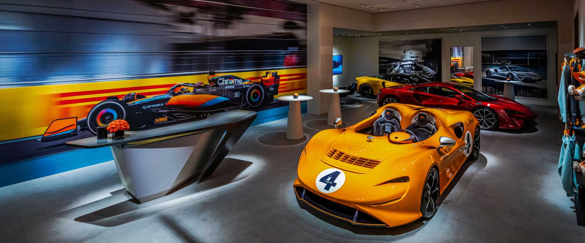 mclaren wynn las vegas showroom interior