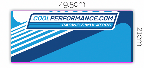 Cool Performance Keyboard Tray Sticker | Cool Performance Racing Simulators
