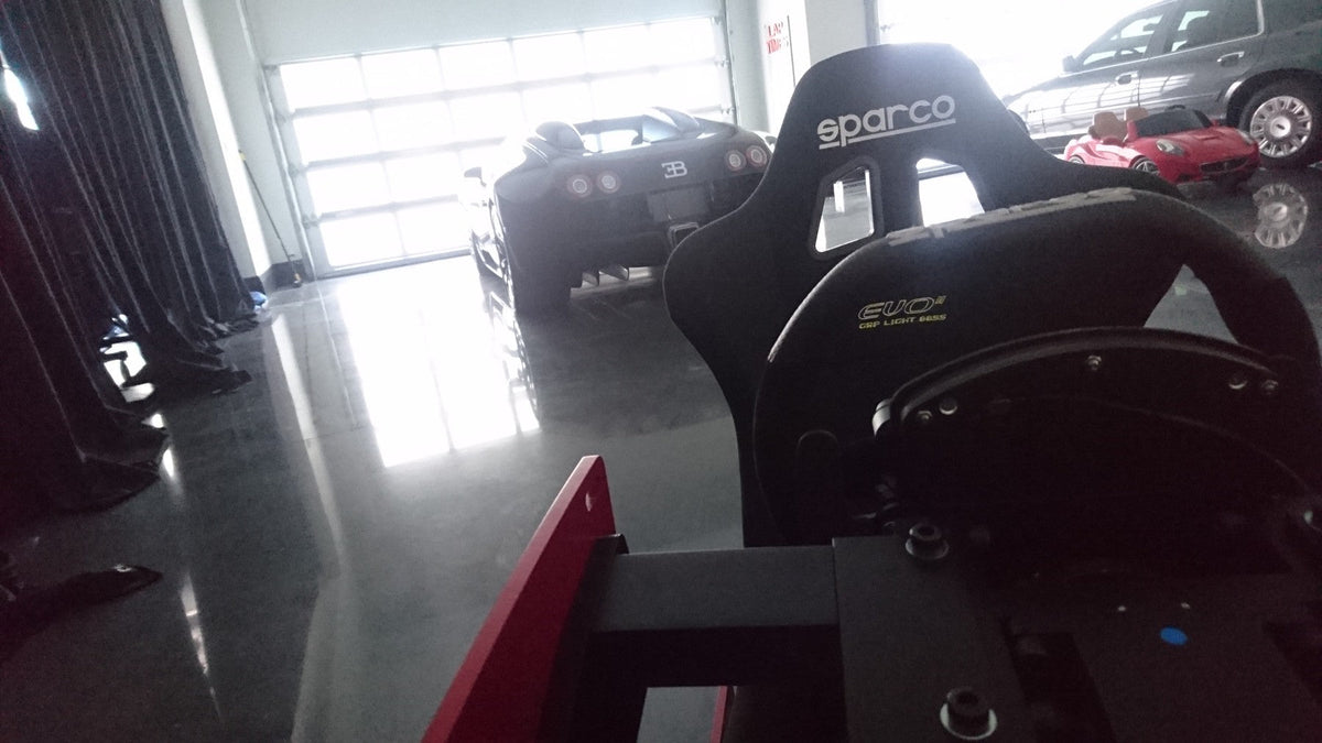 Cool Performance GT Pro simulator seat in Ian Poulter's garage