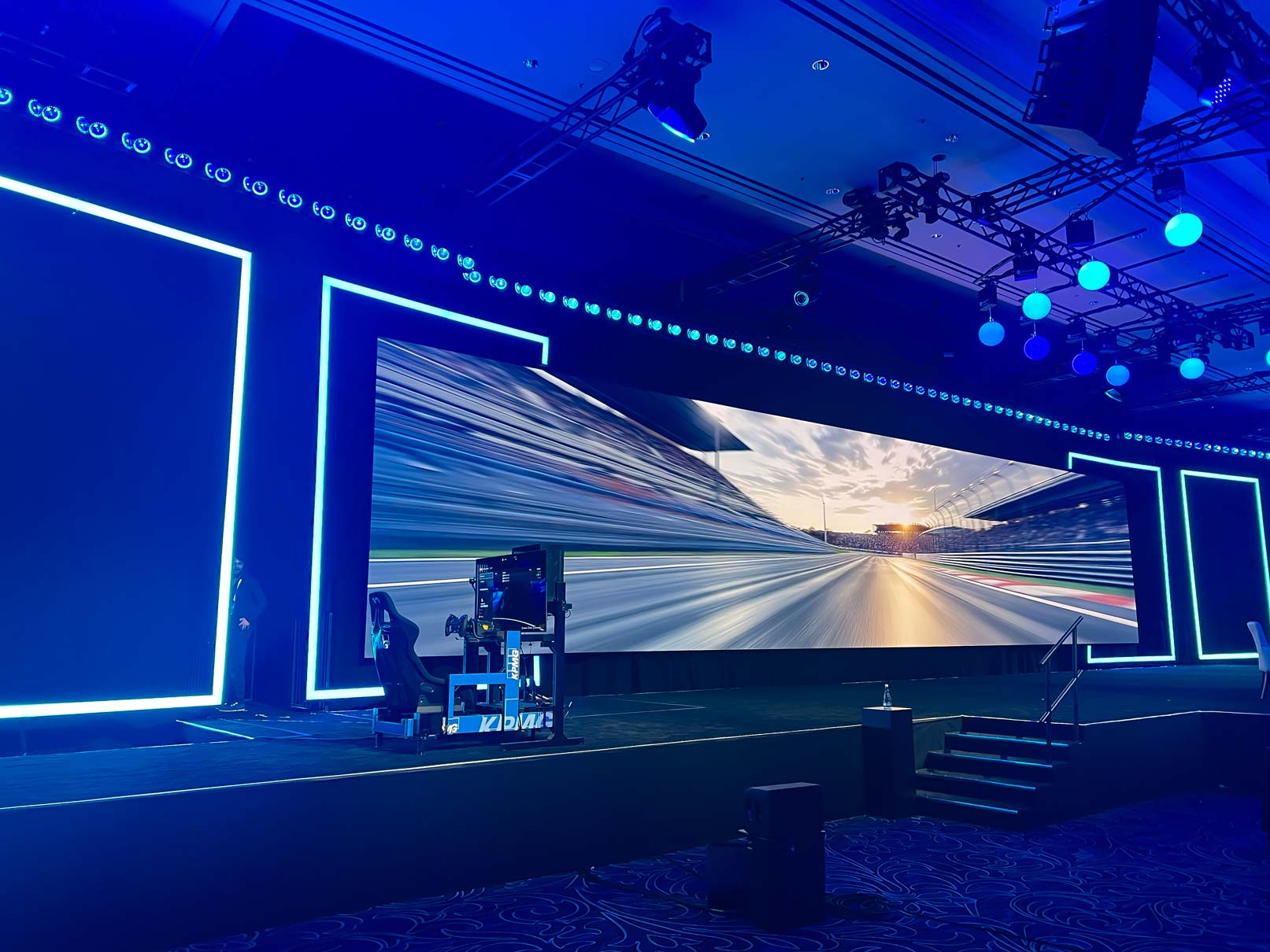 KPMG corporate summit using Cool Performance racing simulators