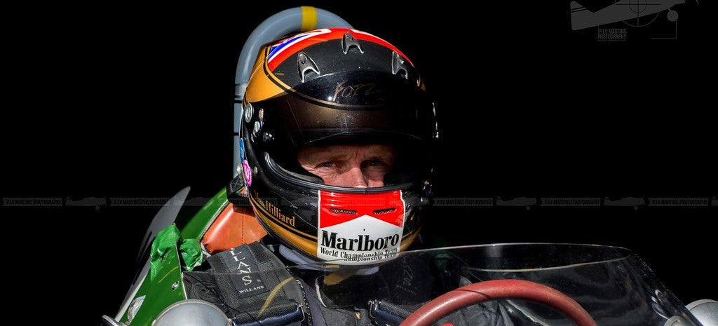 Max Smith-Hilliard in his Lotus 16 historic Grand Prix car