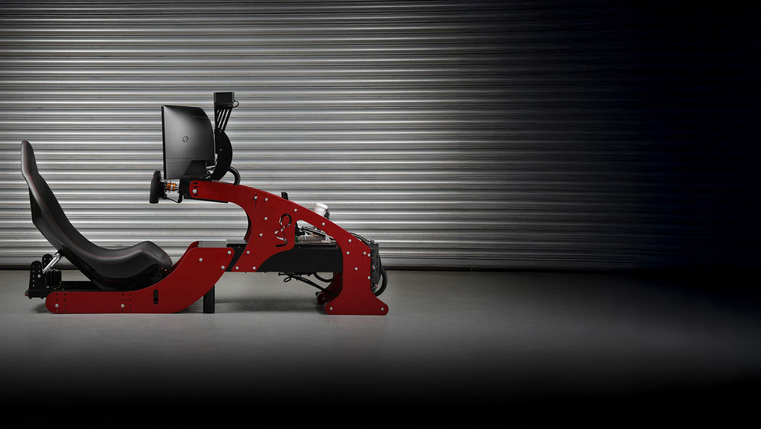 Formula pro f1 sim side angle red cool performance simulator single ultrawide display