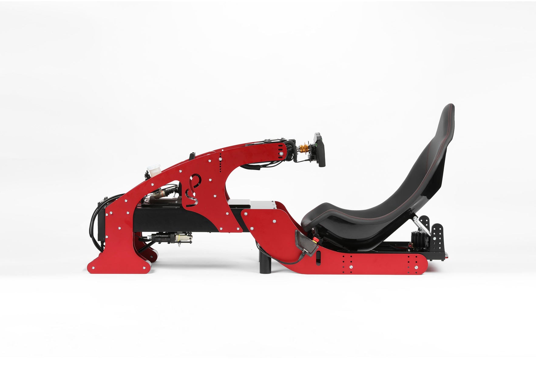 CAD render of racing simulator