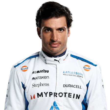 Carlos Sainz Williams Formula 1 driver and Cool Performance simulator user