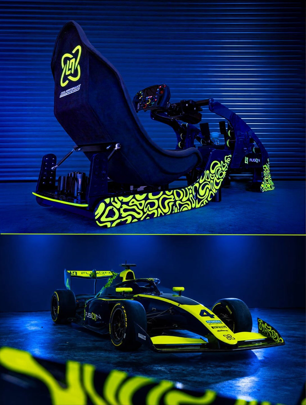 Formula Pro in LN4 Fusion livery with neon yellow graphics