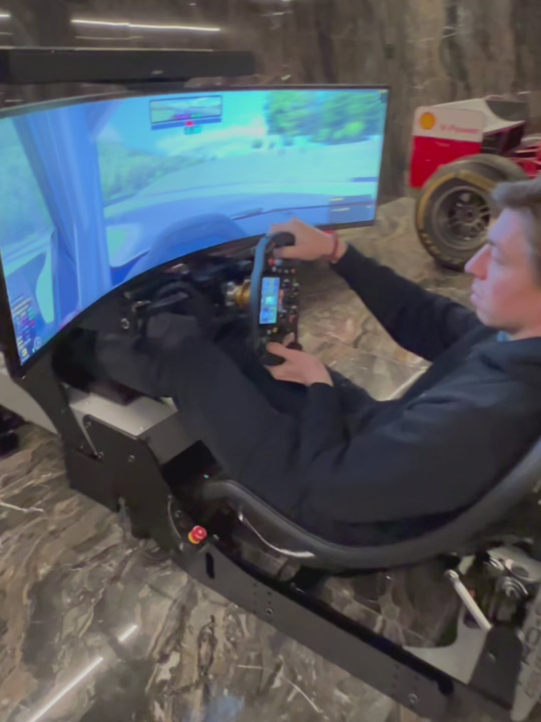 Load video: Cool Performance professional grade F1 and GT racing simulators