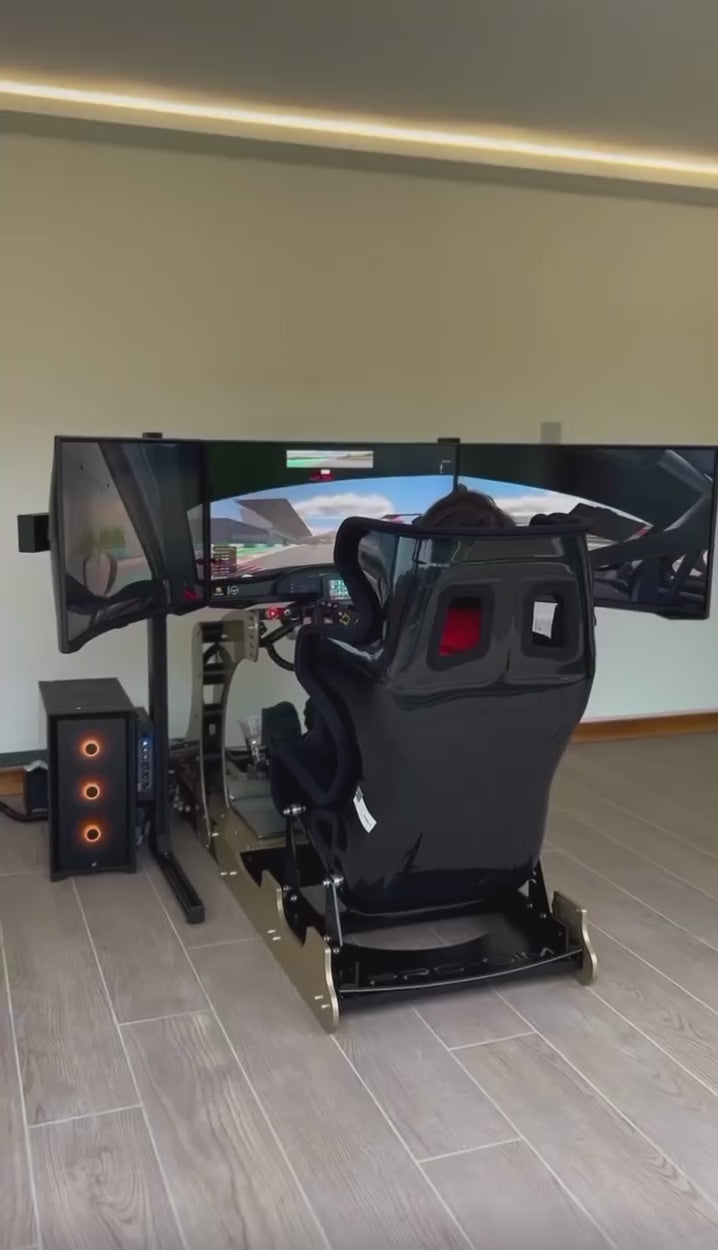 Load video: Sim racers on various Cool Performance motion racing simulators