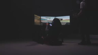 Lando Norris (Formula 1 Driver) using our simulator for creating content