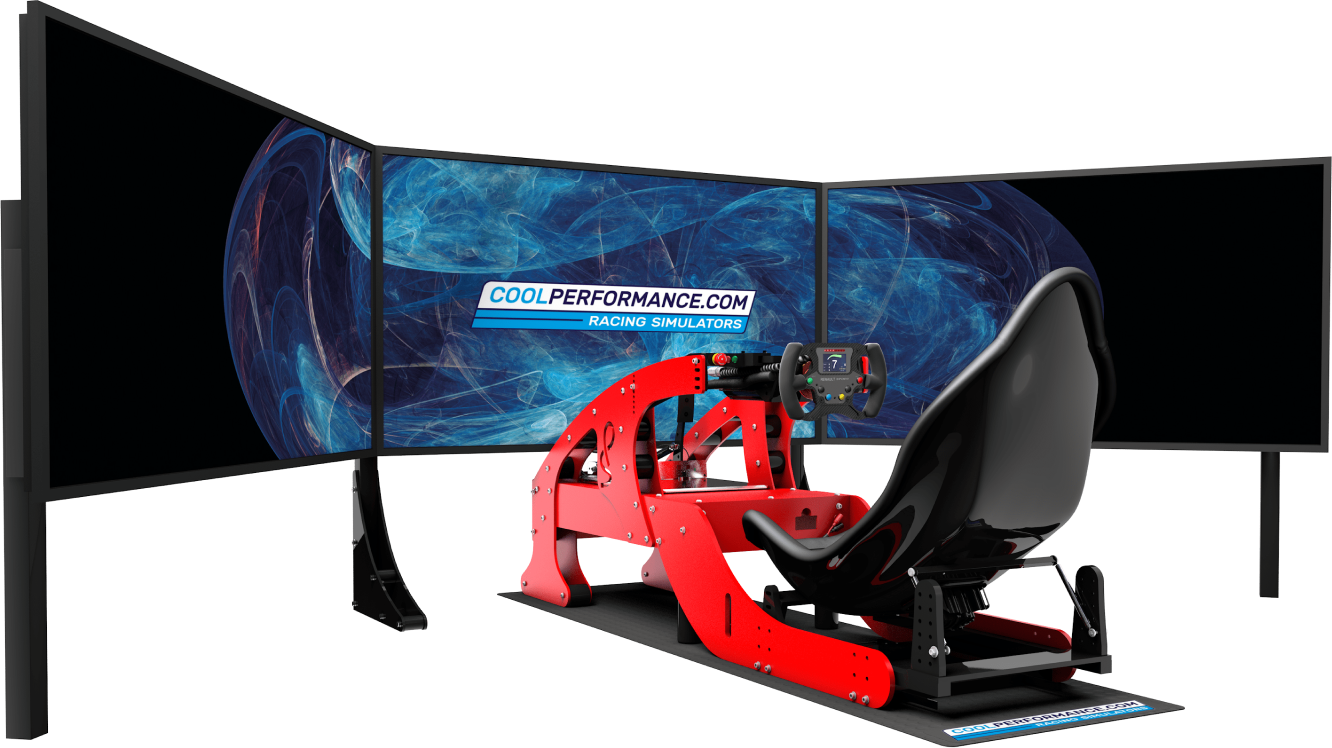 Training SPSIM Triple Screen Car Driving Simulator